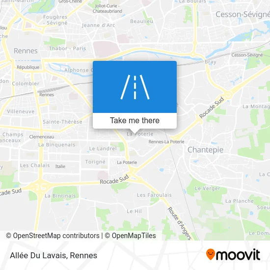 Allée Du Lavais map