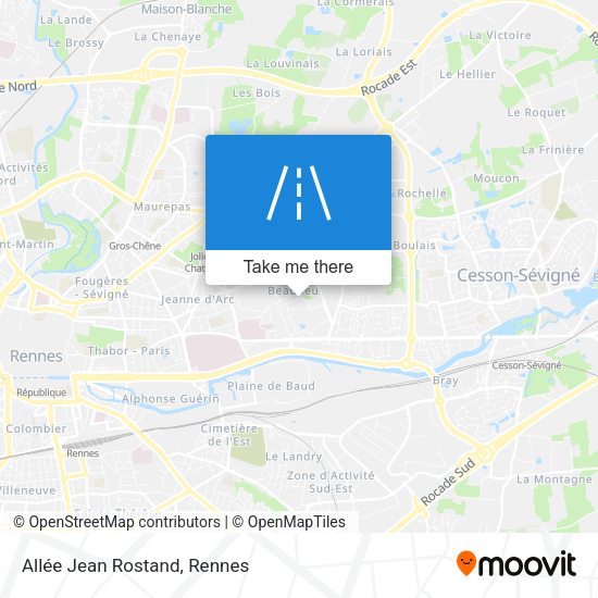 Allée Jean Rostand map