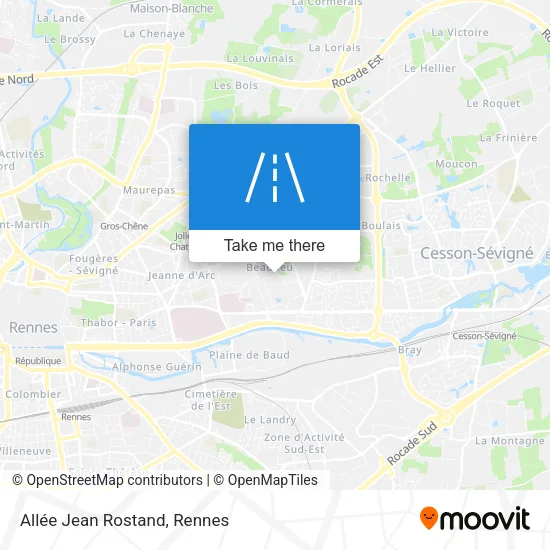 Allée Jean Rostand map