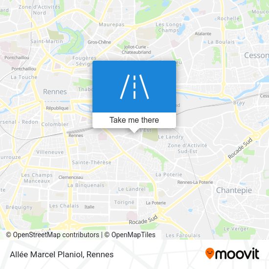 Allée Marcel Planiol map