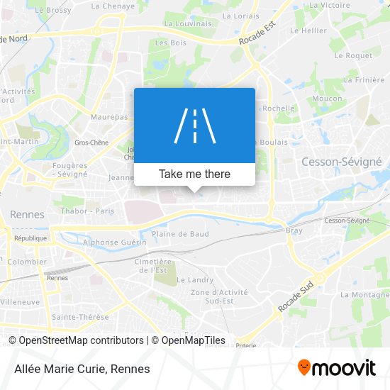 Allée Marie Curie map