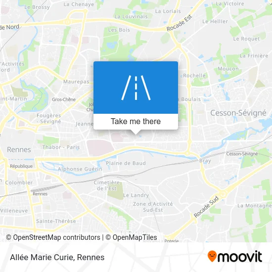 Allée Marie Curie map