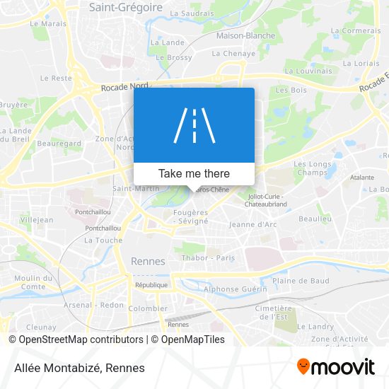 Allée Montabizé map