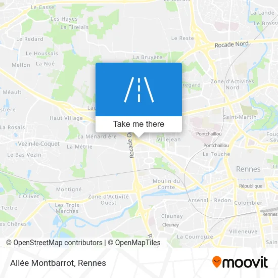 Allée Montbarrot map