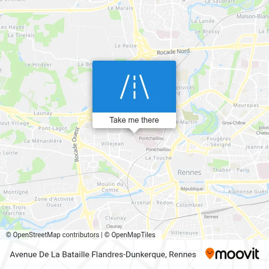 Avenue De La Bataille Flandres-Dunkerque map