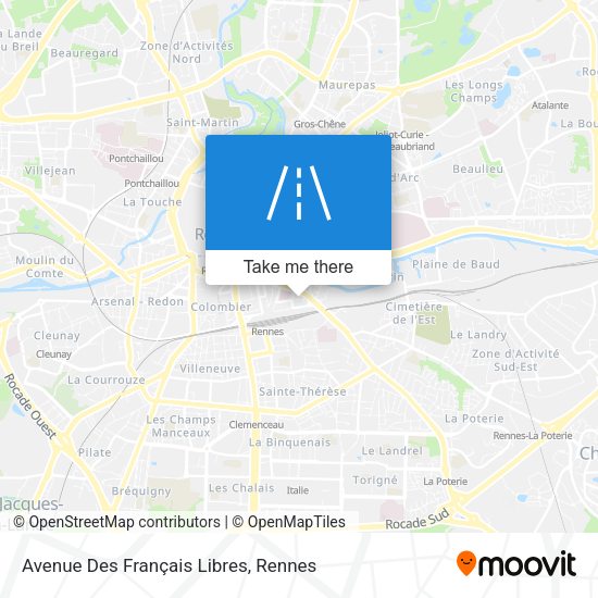 Avenue Des Français Libres map