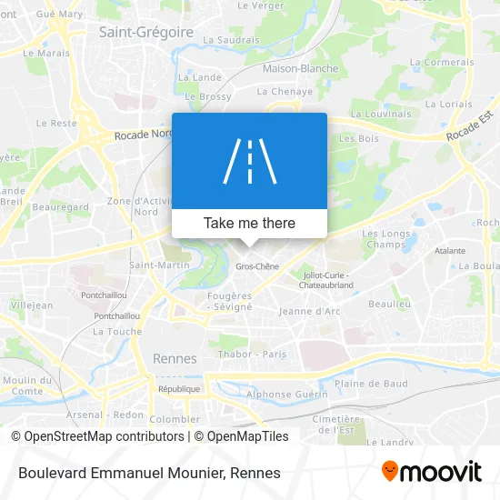 Boulevard Emmanuel Mounier map