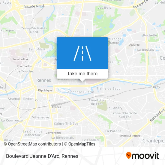 Boulevard Jeanne D'Arc map