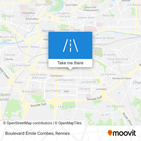 Boulevard Émile Combes map