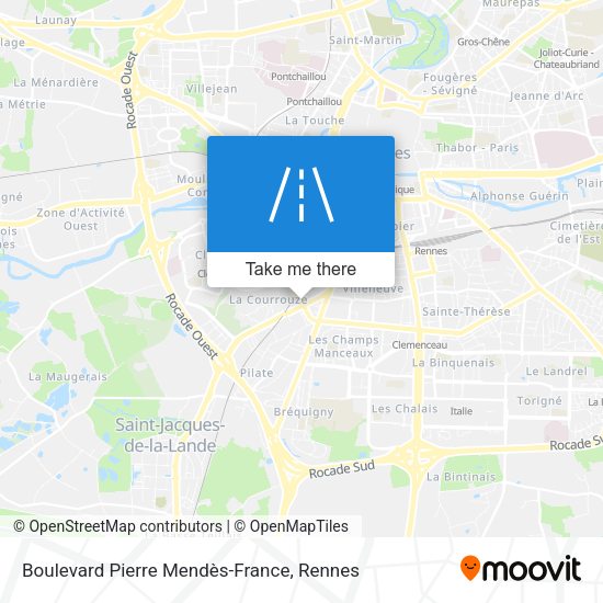 Boulevard Pierre Mendès-France map