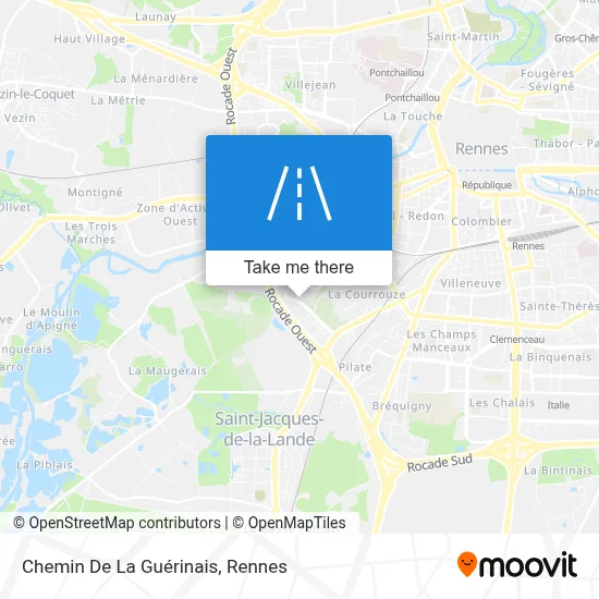 Chemin De La Guérinais map