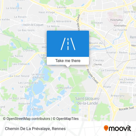 Chemin De La Prévalaye map