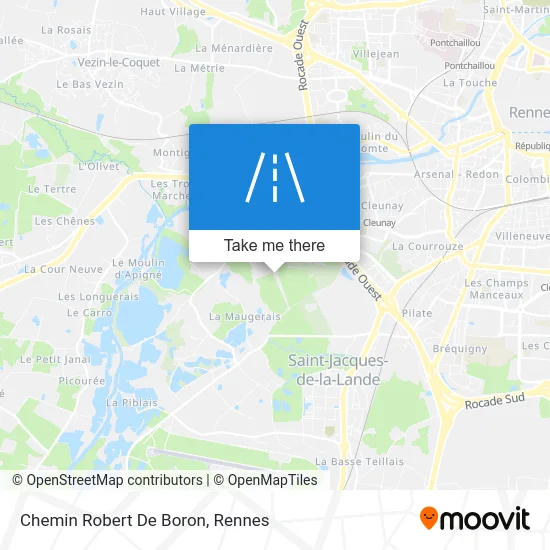 Chemin Robert De Boron map