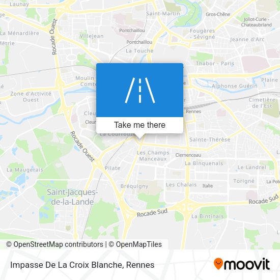 Impasse De La Croix Blanche map