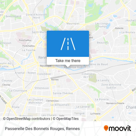 Passerelle Des Bonnets Rouges map