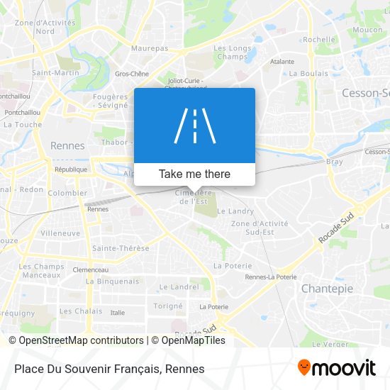 Place Du Souvenir Français map