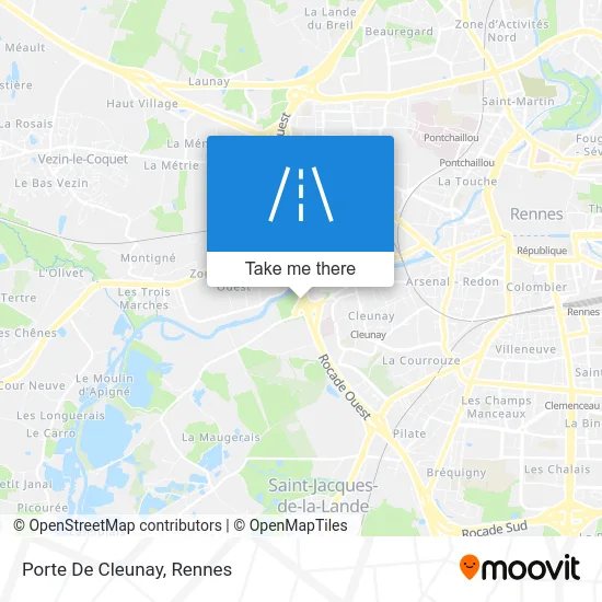 Porte De Cleunay map