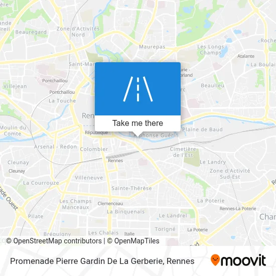 Promenade Pierre Gardin De La Gerberie map