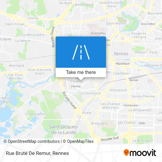 Rue Bruté De Remur map