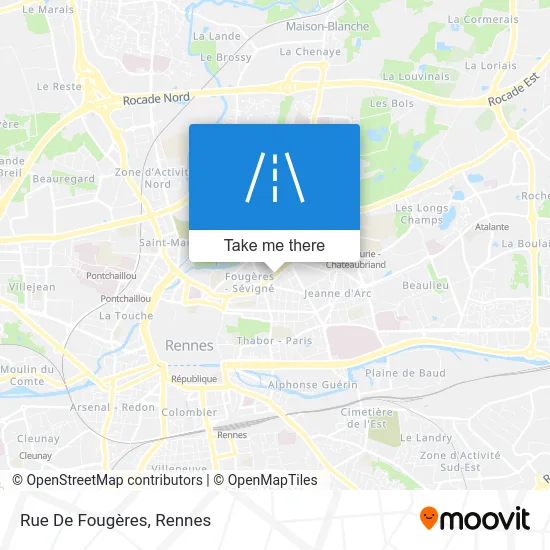Rue De Fougères map