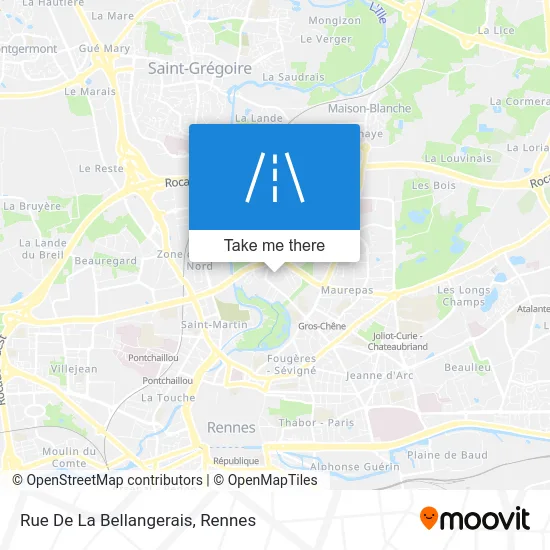 Rue De La Bellangerais map