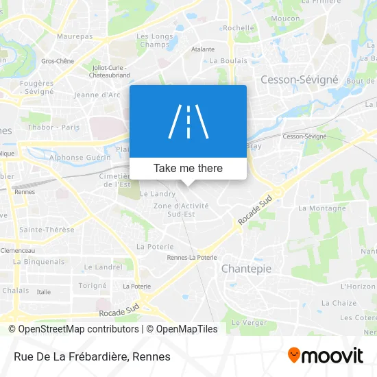 Rue De La Frébardière map