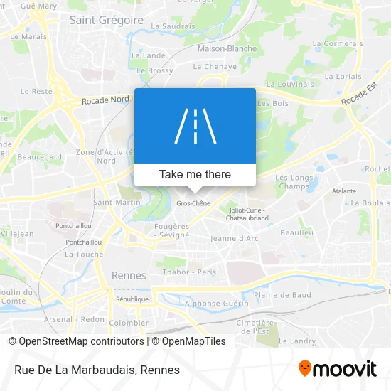 Rue De La Marbaudais map