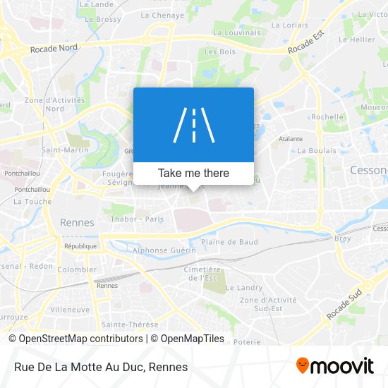 Rue De La Motte Au Duc map