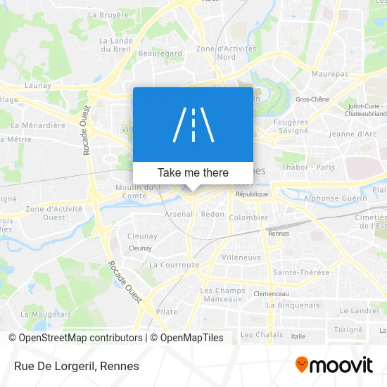 Rue De Lorgeril map
