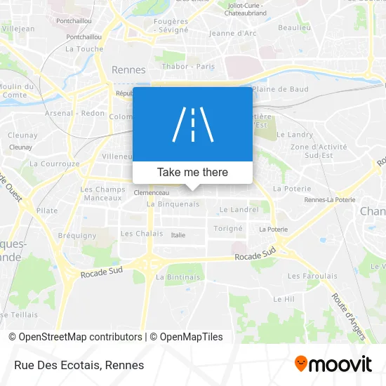 Rue Des Ecotais map