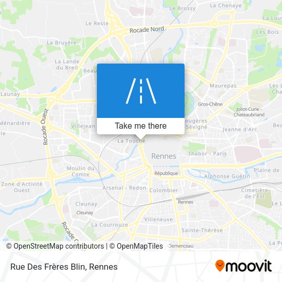 Rue Des Frères Blin map