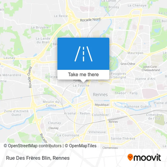 Rue Des Frères Blin map