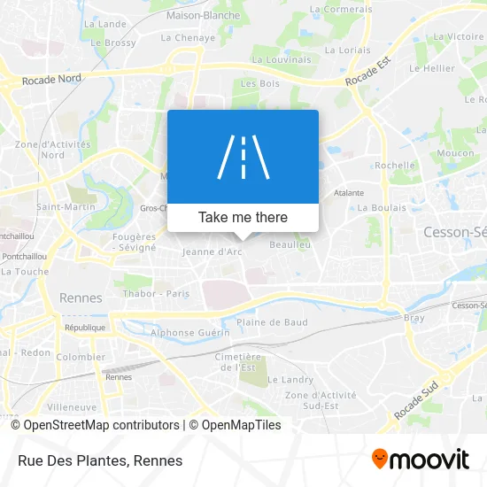 Rue Des Plantes map