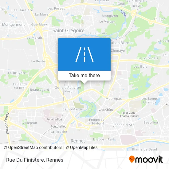 Rue Du Finistère map