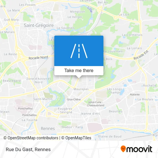 Rue Du Gast map