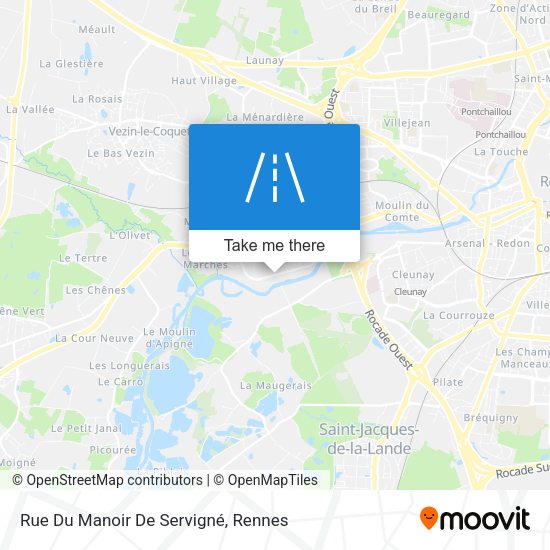 Rue Du Manoir De Servigné map