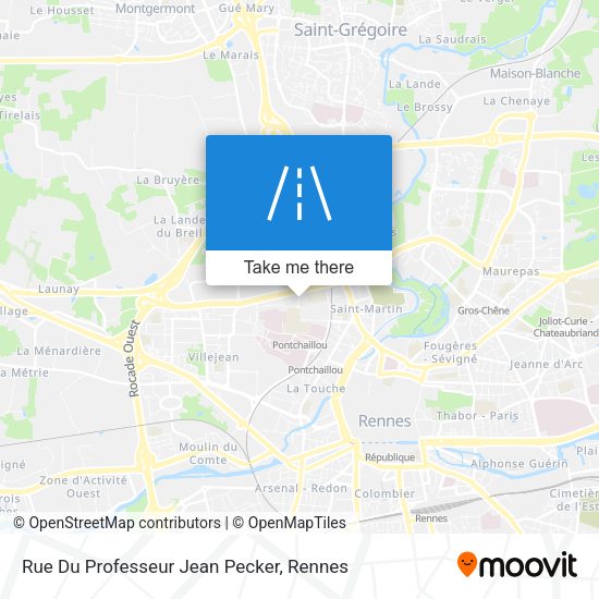 Rue Du Professeur Jean Pecker map