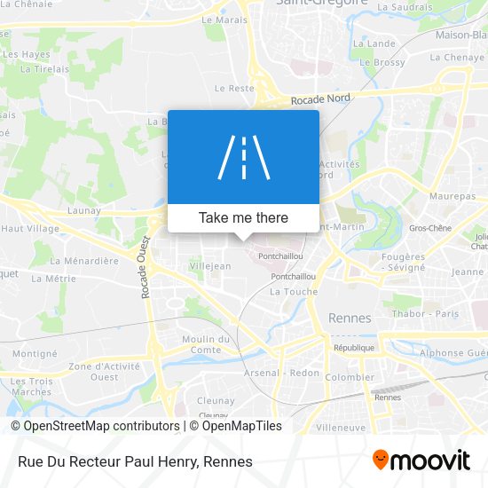 Rue Du Recteur Paul Henry map