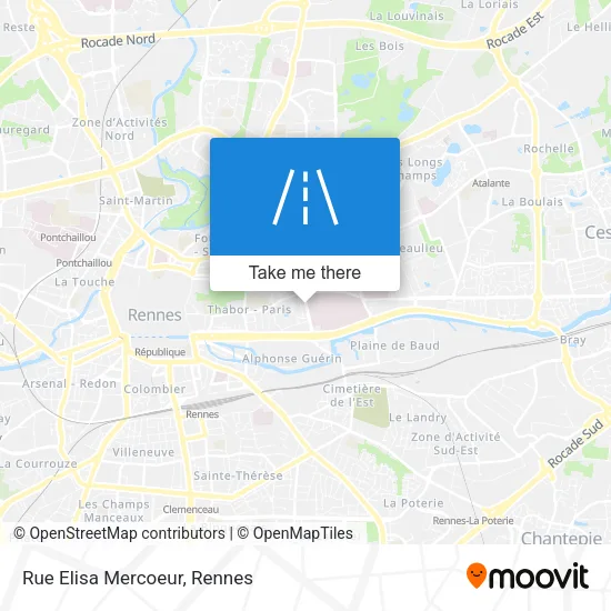 Rue Elisa Mercoeur map