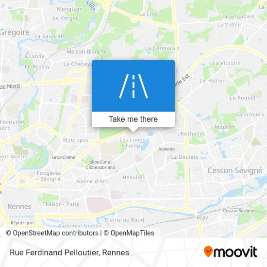 Rue Ferdinand Pelloutier map