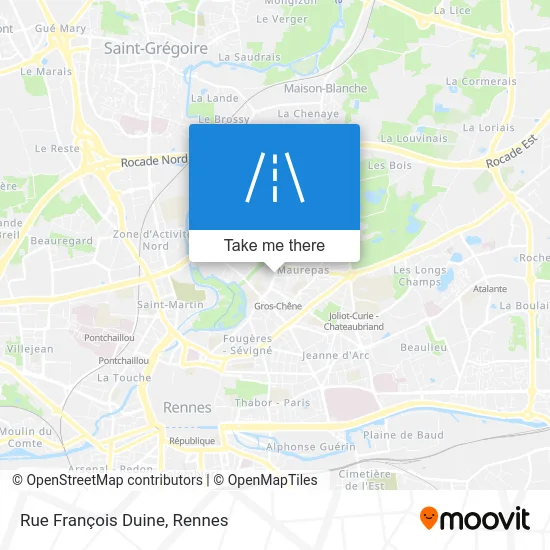 Rue François Duine map