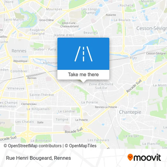 Rue Henri Bougeard map