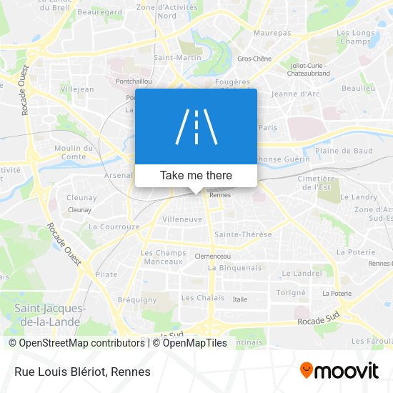 Rue Louis Blériot map