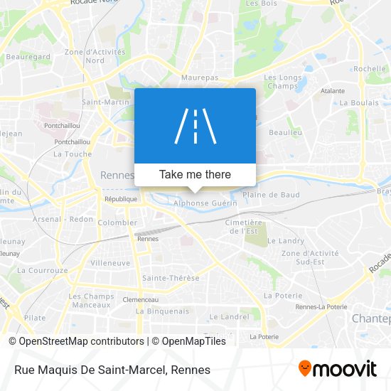 Rue Maquis De Saint-Marcel map