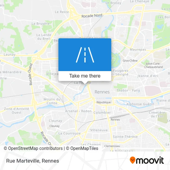 Rue Marteville map