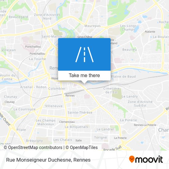 Rue Monseigneur Duchesne map