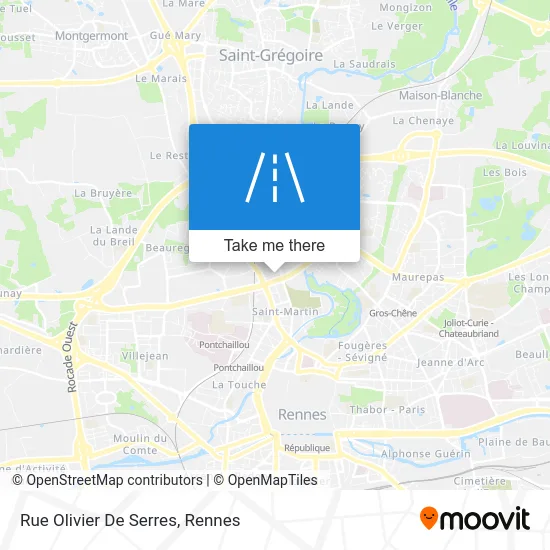 Rue Olivier De Serres map