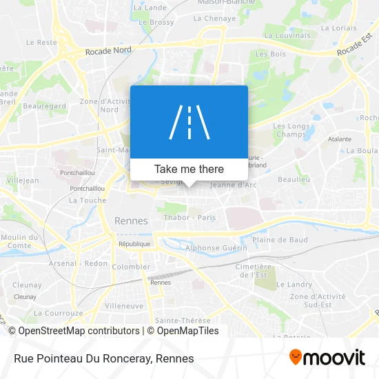 Rue Pointeau Du Ronceray map