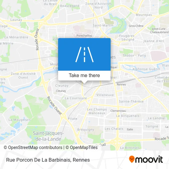 Rue Porcon De La Barbinais map
