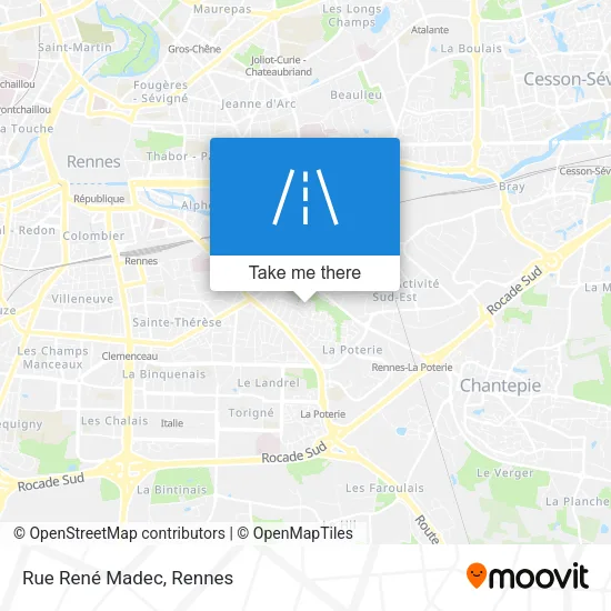 Rue René Madec map